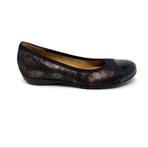 Gabor 161.67 shimmering cap toe ballet flats